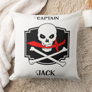 Personalisierter Jolly Roger (Kutlass)  Kissen