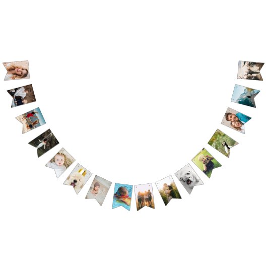 Personalisierter Jubiläumsammer Wimpelkette (Alle)