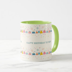 Personalisierter Jubiläumsbecher – Torten & Konfet Tasse