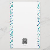 Personalisierter jüdischer Star Briefpapier (Rückseite)