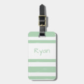 Personalisierter Jugendcampingstreifen Gepäckanhänger (Vorderseite vertikal)