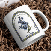 Personalisierter Juli Geburtsmonat Blume Kaffeetasse