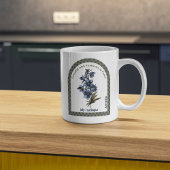 Personalisierter Juli Geburtsmonat Blume Kaffeetasse
