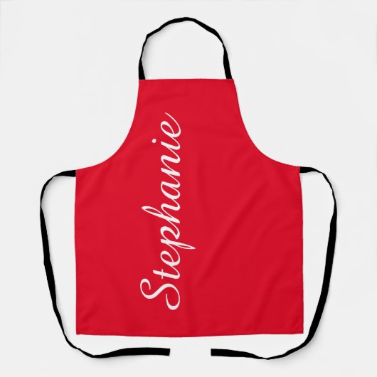 Personalisierter Jumbo-Script-Name Wählen Sie Ihre Schürze (Vorderseite)
