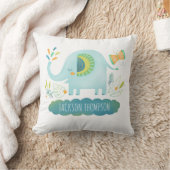 Personalisierter Junge Elephant Kinderzimmer Kisse Kissen (Decke)