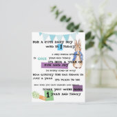 Personalisierter Junge Geburtstagskarte - Peter Ra Postkarte (Stehend Vorderseite)