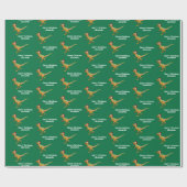 Personalisierter Junge Name Weihnachten Dinosaurie Geschenkpapier (Flach)