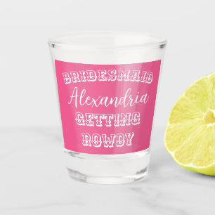 Personalisierter Junggeselinnen-Abschied Bridesmai Schnapsglas