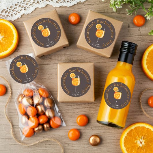 Personalisierter Junggeselinnen-Abschied Gefallen Runder Aufkleber