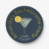 Personalisierter Junggeselinnen-Abschied Pappteller (Vorderseite)