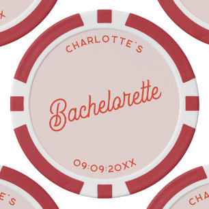 Personalisierter Junggeselinnen-Abschied Pokerchips