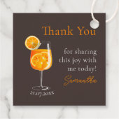 Personalisierter Junggeselinnen-Abschied Vielen Da Geschenkanhänger (Rückseite)