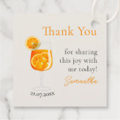 Personalisierter Junggeselinnen-Abschied Vielen Da Geschenkanhänger (Rückseite)