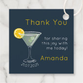 Personalisierter Junggeselinnen-Abschied Vielen Da Geschenkanhänger (Rückseite)