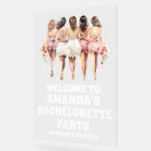 Personalisierter Junggeselinnen-Abschied Willkomme Acrylschild (Winkel)