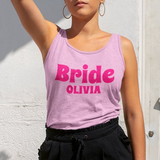 Personalisierter Junggesellinnenabschied der Braut Tank Top