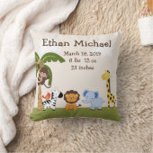 Personalisierter Jungle Pals Tierpilz Keepake Kissen (Decke)