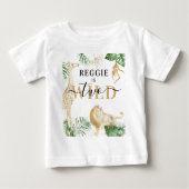 Personalisierter Jungle/Safari Baby T - Shirt (Vorderseite)
