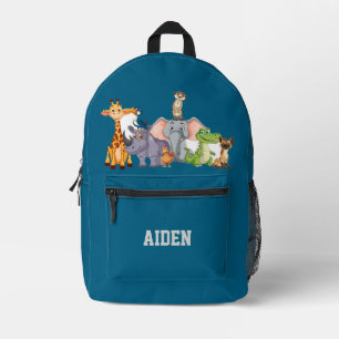Personalisierter Jungle-Safari-Rucksack für Kinder Bedruckter Rucksack