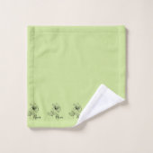Personalisierter Juni Honeysuckle Birth Blume Gesc Badhandtuch Set (Waschlappen)