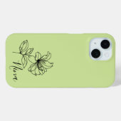 Personalisierter Juni Honeysuckle Birth Blume Gesc Case-Mate iPhone Hülle (Rückseite (Horizontal))