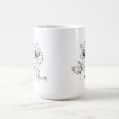 Personalisierter Juni Honeysuckle Birth Blume Gesc Kaffeetasse (Mittel)