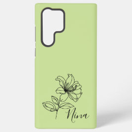 Personalisierter Juni Honeysuckle Birth Blume Gesc Samsung Galaxy Hülle