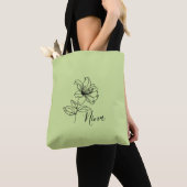 Personalisierter Juni Honeysuckle Birth Blume Gesc Tasche (Von Nahem)