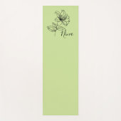 Personalisierter Juni Honeysuckle Birth Blume Gesc Yogamatte (Vorderseite)