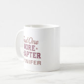 Personalisierter Just-One-More-Chapter-Becher für  Kaffeetasse (Vorderseite Links)