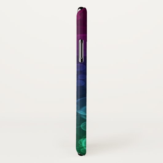 Personalisierter Juwel-Ton Bokeh sprudelt Case-Mate iPhone Hülle (Hinten/Rechts)