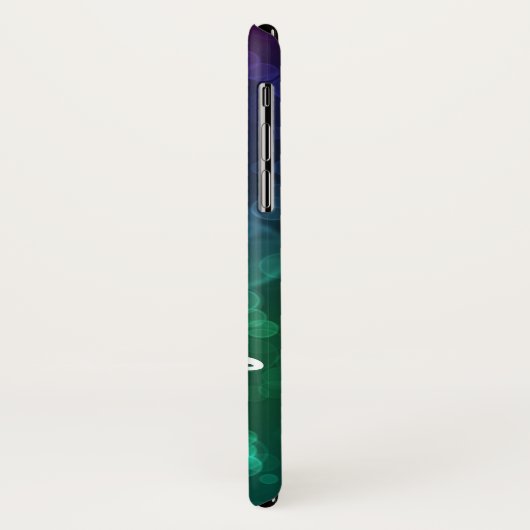 Personalisierter Juwel-Ton Bokeh sprudelt Case-Mate iPhone Hülle (Hinten/Links)