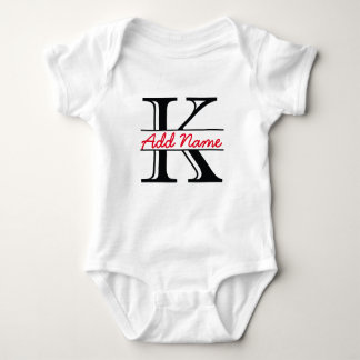 Personalisierter k-Namensbodysuit Baby Strampler