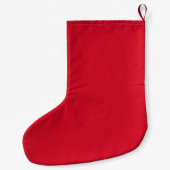 Personalisierter Kabelstrick-Weihnachtsstrumpf Nav Großer Weihnachtsstrumpf (Rückseite)