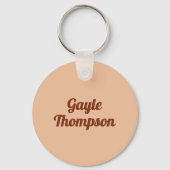 Personalisierter Kaffee auf Schaumstoff geschriebe Schlüsselanhänger (Rückseite)