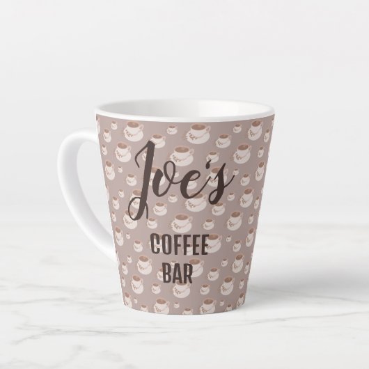 Personalisierter Kaffee-Bar Milchtasse (Linke Ecke)
