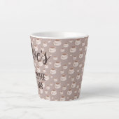 Personalisierter Kaffee-Bar Milchtasse (Vorderseite)
