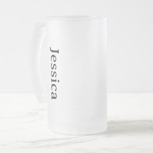 Personalisierter Kaffee-Cup, individueller Bier ka Mattglas Bierglas (Vorderseite Links)