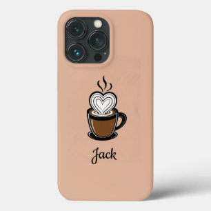 Personalisierter Kaffee-Cup mit Herzschaum Case-Mate iPhone Hülle