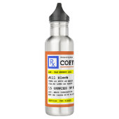 Personalisierter Kaffee Edelstahlflasche (Links)