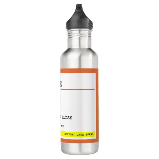 Personalisierter Kaffee Edelstahlflasche (Rechts)