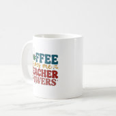 Personalisierter Kaffee Gibt Mir Lehrerkräfte-Gesc Kaffeetasse (Vorderseite Links)