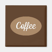 Personalisierter Kaffee in weißem Magnet (Vorne)