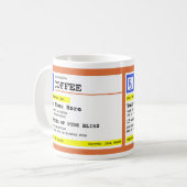Personalisierter Kaffee Kaffeetasse (Vorderseite Links)