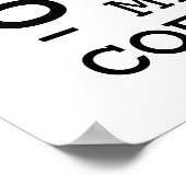 Personalisierter Kaffee Liebhaber der Küche Poster (Ecke)