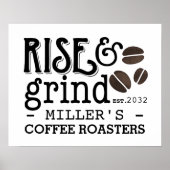 Personalisierter Kaffee Liebhaber der Küche Poster (Vorne)