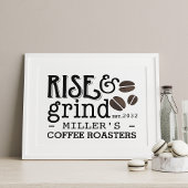Personalisierter Kaffee Liebhaber der Küche Poster