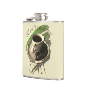 Personalisierter Kaffee Lover Cup Saucer Bohnen Fl Flachmann (Links)