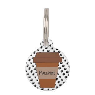 Personalisierter Kaffee-Pokal auf Black Paw Prints Haustiermarke