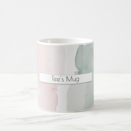 Personalisierter Kaffee Tasse Aquarell (Mittel)